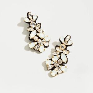 J. Crew Crystal fabric-backed earrings